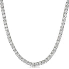 VVS Tennis Chain White Gold 4MM 30" HipHopBling