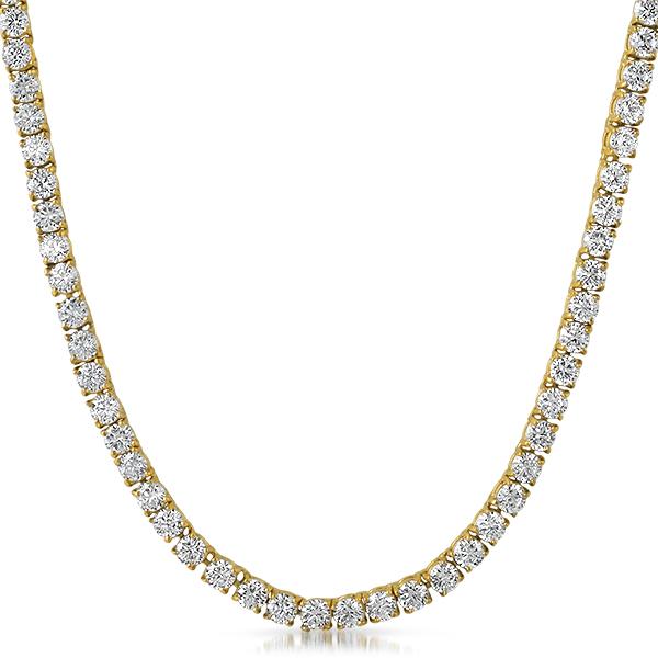 VVS Tennis Chain Yellow Gold HipHopBling