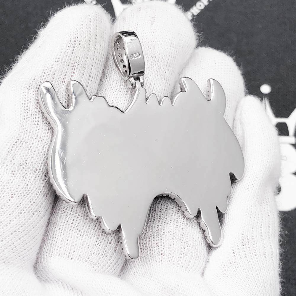 Xanarchy Lil Xan Face Official Pendant | .925 Silver .925 SILVER / WHITE GOLD HipHopBling