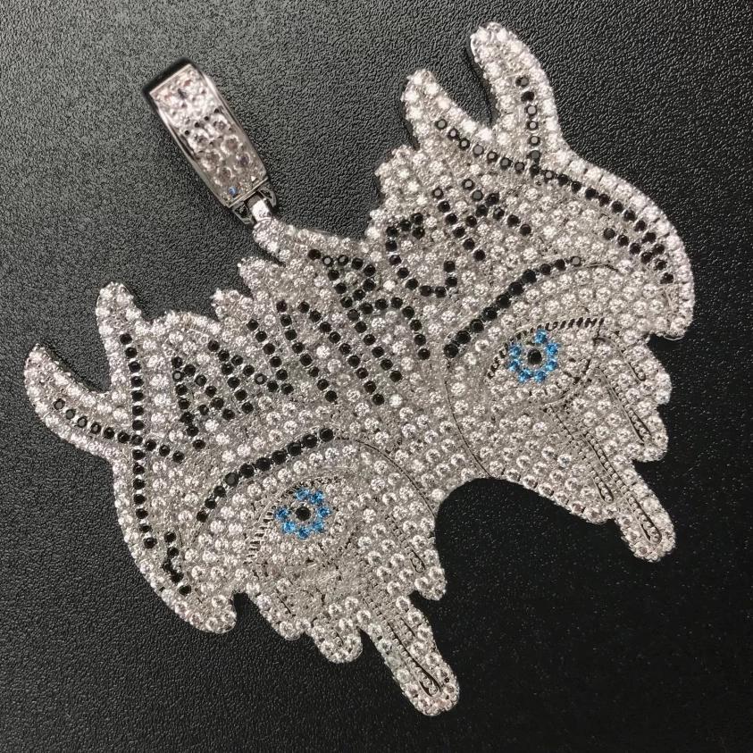 Xanarchy Lil Xan Face Official Pendant | .925 Silver .925 SILVER / YELLOW GOLD HipHopBling