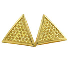 Xl Triangle Lemonade CZ Bling Bling Earrings HipHopBling