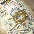 Yellow CZ Gold 1 Row Tennis Chain 20" HipHopBling